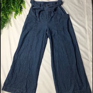 American eagle wide leg tie waist pants